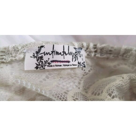 NEW FREE PEOPLE INTIMATELY IN MY HEAD LACE LIGHT GREEN BODYSUIT SZ MEDIUM - Picture 6 of 7